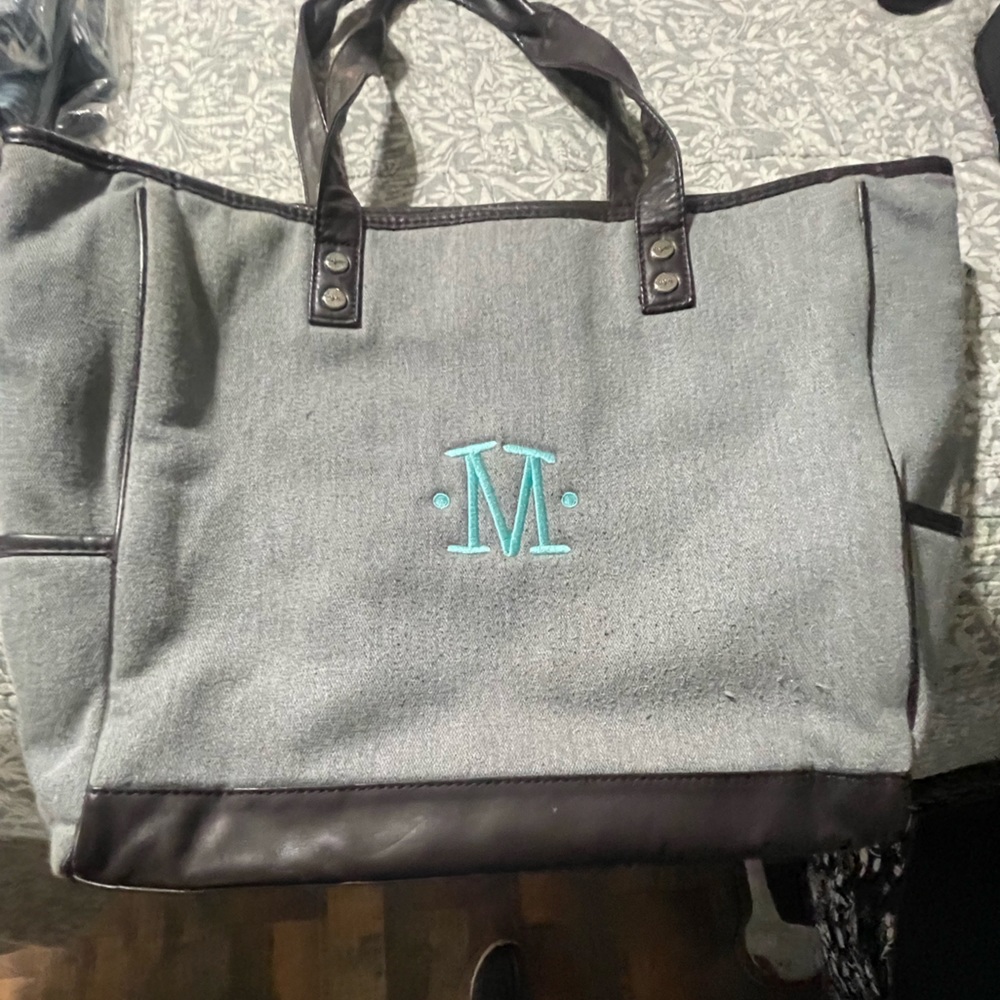 Thirty One’s Cindy Tote LETTER M embroidered